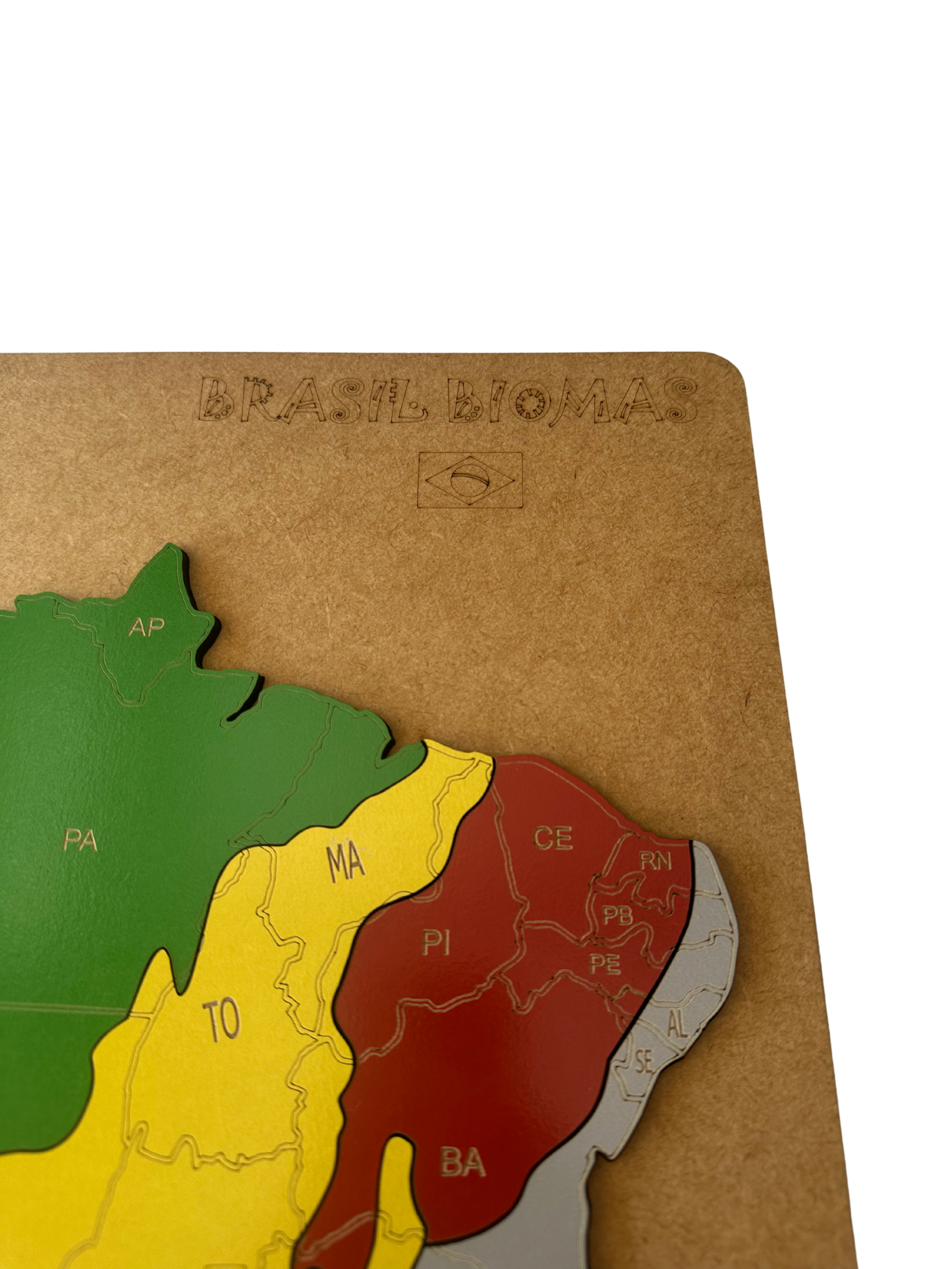 Quebra-Cabeça Mapa do Brasil Biomas