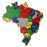 Mapa do Brasil Quebra-Cabeça Educativo