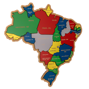 Mapa do Brasil Quebra-Cabeça Educativo