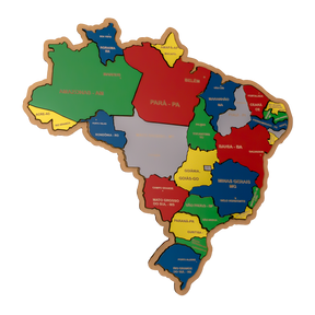 Mapa do Brasil Quebra-Cabeça Educativo