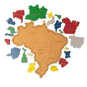 Mapa do Brasil Quebra-Cabeça Educativo