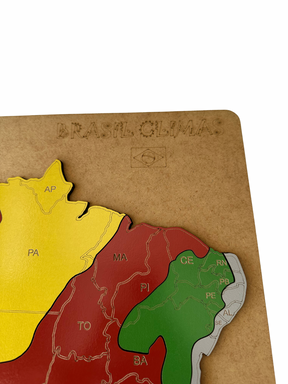 Quebra-Cabeça Mapa do Brasil Climas