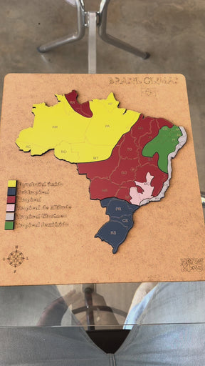 Quebra-Cabeça Mapa do Brasil Climas