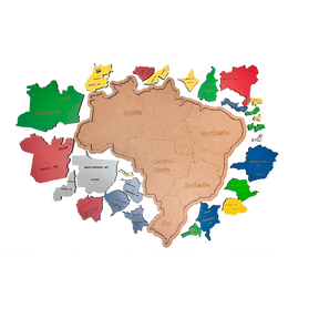 Mapa do Brasil Quebra-Cabeça Educativo