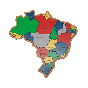 Mapa do Brasil Quebra-Cabeça Educativo